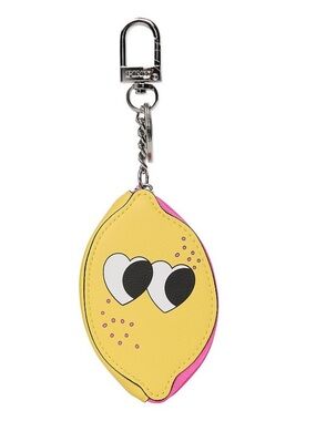 (Inventory 48) Lemon Keychain Charm with Heart Eyes - Yellow